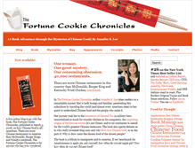 Tablet Screenshot of fortunecookiechronicles.com